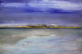 Deception Island, Antarktis - 120x80 acryl on canvas